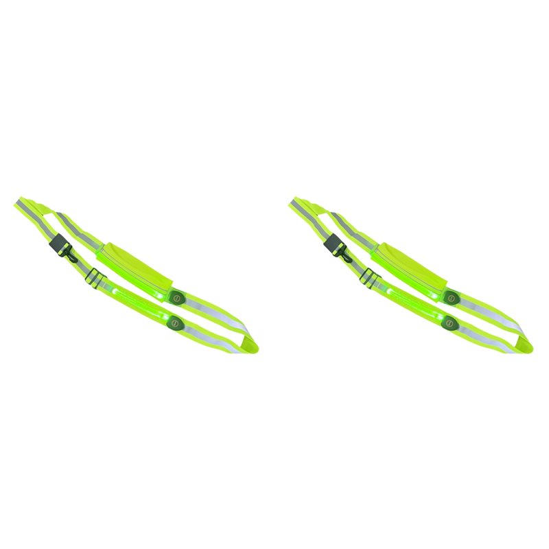 Running Gear Phone Holder - BTLIFE-2X สายสะพายสะท้อนแสง LED พร้อมที่วางโทรศัพท์, อุปกรณ์วิ่งสะท้อนแสงที่มองเห็นได้ชัดเจน, ไฟแบบชาร์จได้