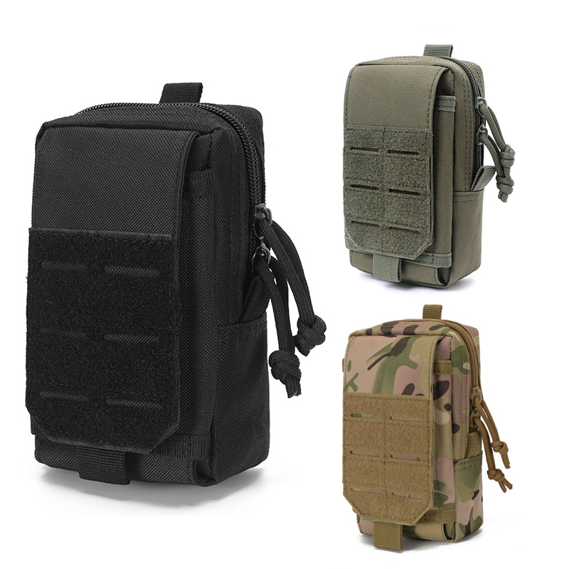 Running Gear Phone - กระเป๋าผู้ชายพิเศษเข็มขัดกันน้ํากระเป๋าโทรศัพท์มือถือ MOLLE EDC Survival Kit กระเป๋าสตางค์กระเป๋าเป้สะพายหลัง