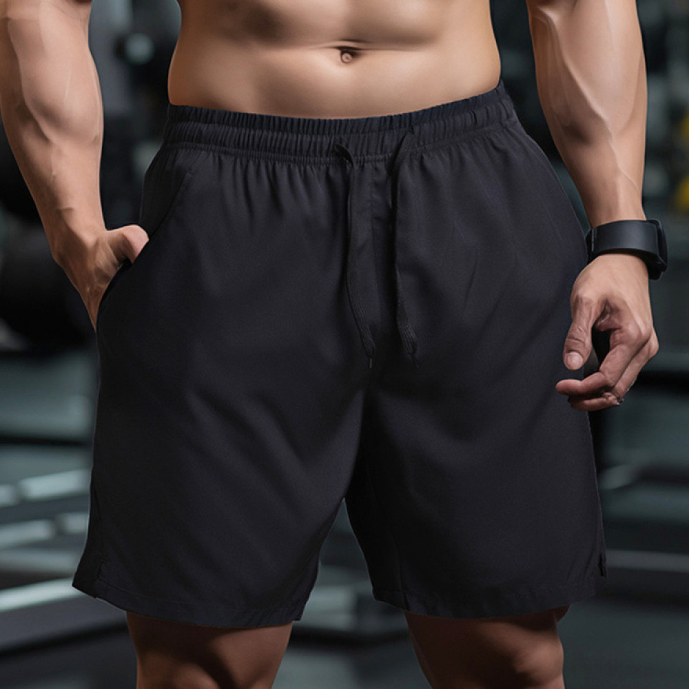 Running Gear Gym - กางเกงขาสั้นตาข่ายแห้งเร็วสำหรับผู้ชาย ระบายอากาศได้ดี เหมาะสำหรับการฝึกซ้อมบาสเกตบอล วิ่ง ออกกำลังกาย ทรงหลวม