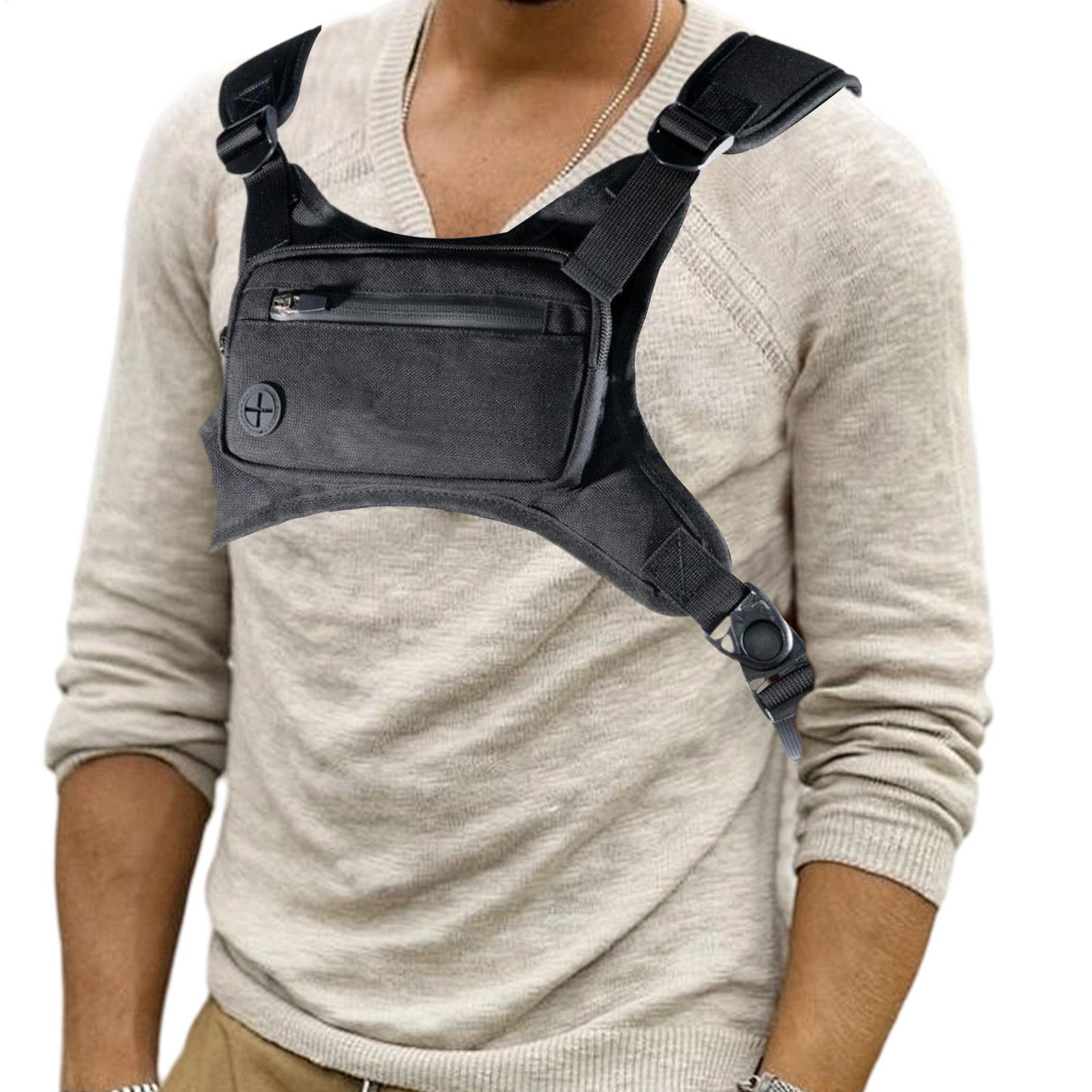 Running Gear Phone Holder - กระเป๋าคาดอกวิ่ง กระเป๋าคาดอกเดินป่า เสื้อวิ่งแบบมีช่องใส่ของ กระเป๋าเป้สะพายหลัง ที่ใส่โทรศัพท์ อุปกรณ์กลางแจ้งสำหรับผู้หญิงผู้ชาย