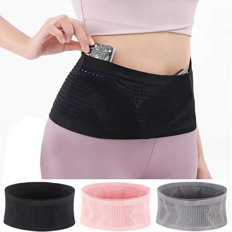 Running Gear Phone - กระเป๋าคาดเอววิ่งแบบไร้รอยต่อ กระเป๋าออกกำลังกาย น้ำหนักเบา กระเป๋าใส่มือถือแบบซ่อนได้ พกพาสะดวก ยืดหยุ่น