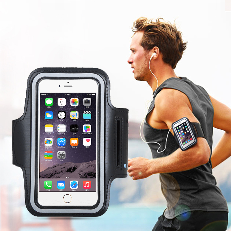 Running Gear Phone Holder - ปลอกแขนสำหรับโทรศัพท์มือถือขนาด 4-7 นิ้ว สำหรับเล่นกีฬากลางแจ้ง ออกกำลังกาย วิ่ง