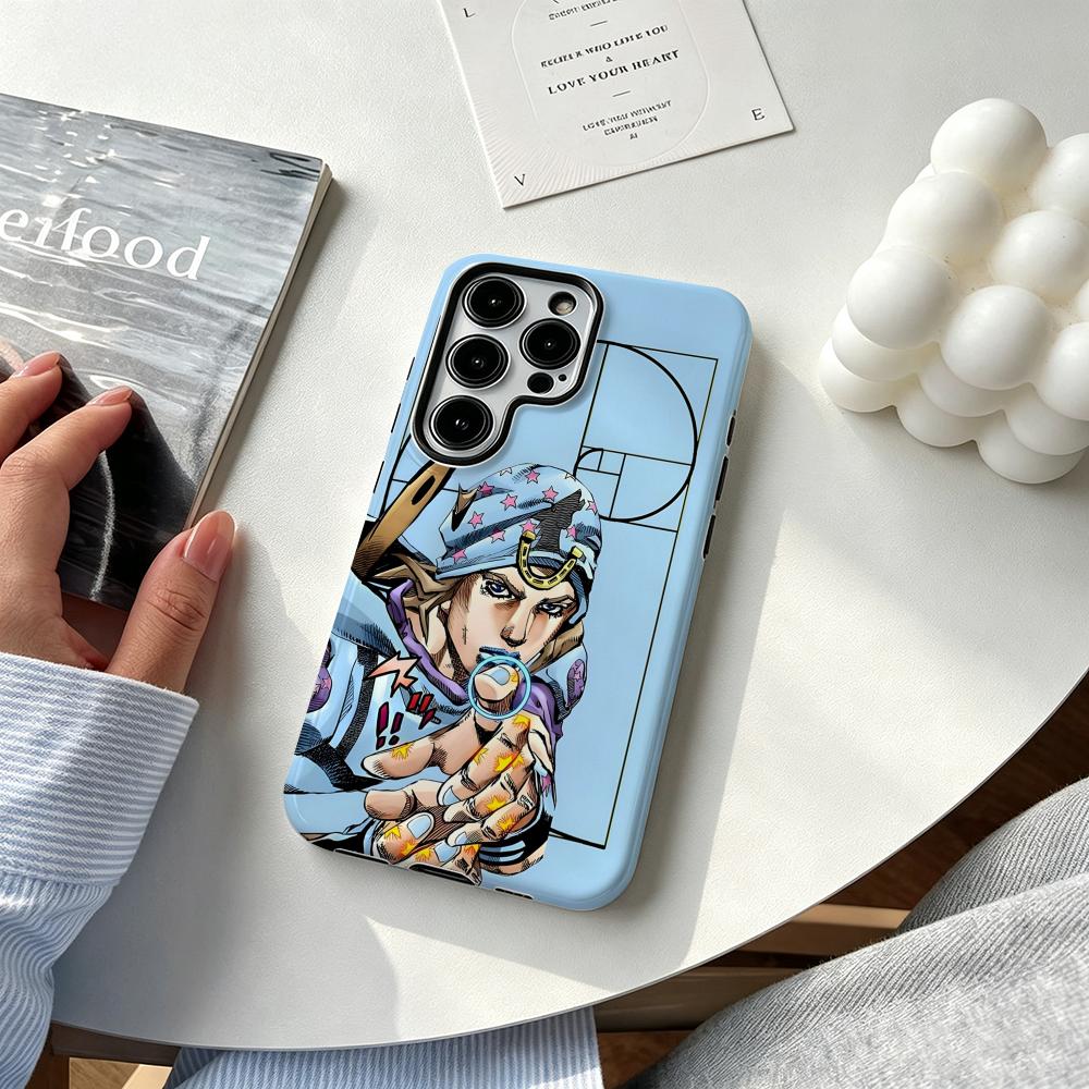 Running Gear Phone Holder - เคสโทรศัพท์ลายอนิเมะสุดเท่ J-JOJO Steel Ball Run สำหรับ