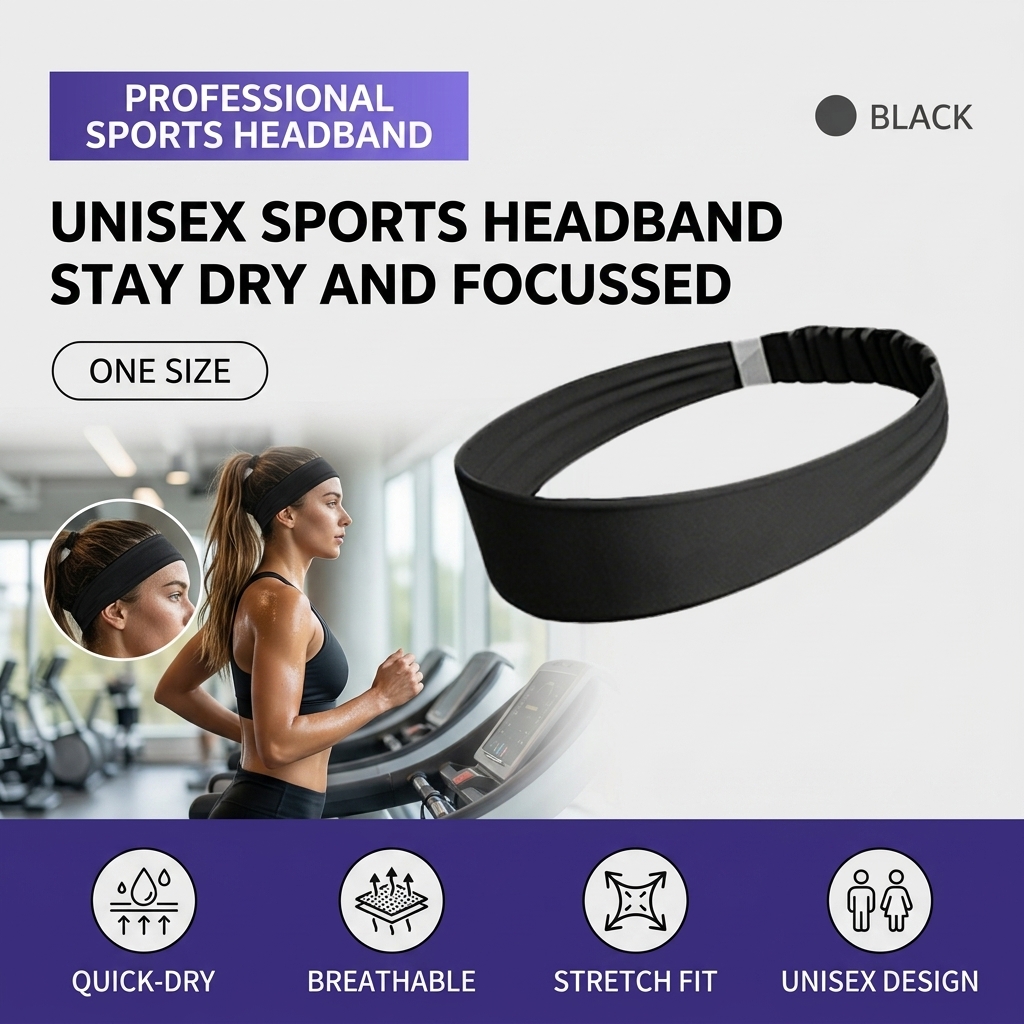 ที่คาดผมกีฬาแบบระบายอากาศ ดูดซ - Running Gear Gym บทวิจารณ์และราคา