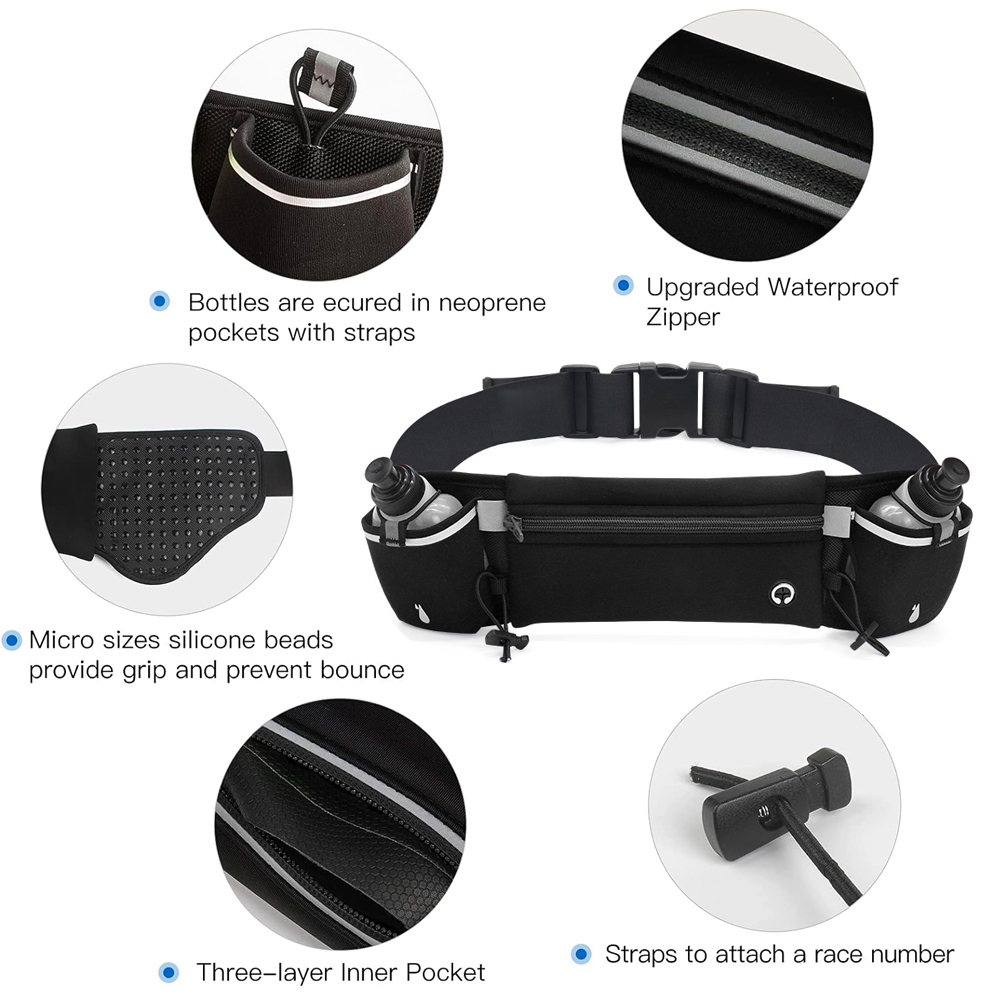 เข็มขัดวิ่ง 1 ชิ้นพร้อมขวดน้ํา - Running Gear Phone บทวิจารณ์และราคา