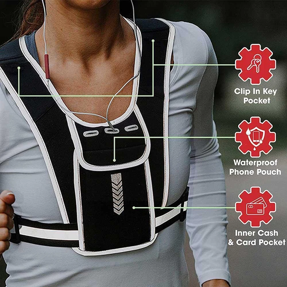 เสื้อกั๊กใส่โทรศัพท์สำหรับผู้ช - Running Gear Phone Holder บทวิจารณ์และราคา