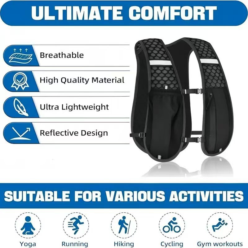 เสื้อกั๊กใส่ถุงน้ำสำหรับวิ่ง ผ - Running Gear Bag For Men บทวิจารณ์และราคา